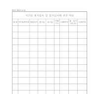 출국심사입국심사자료 (국민) 출국심사입국심사자료 (국민)